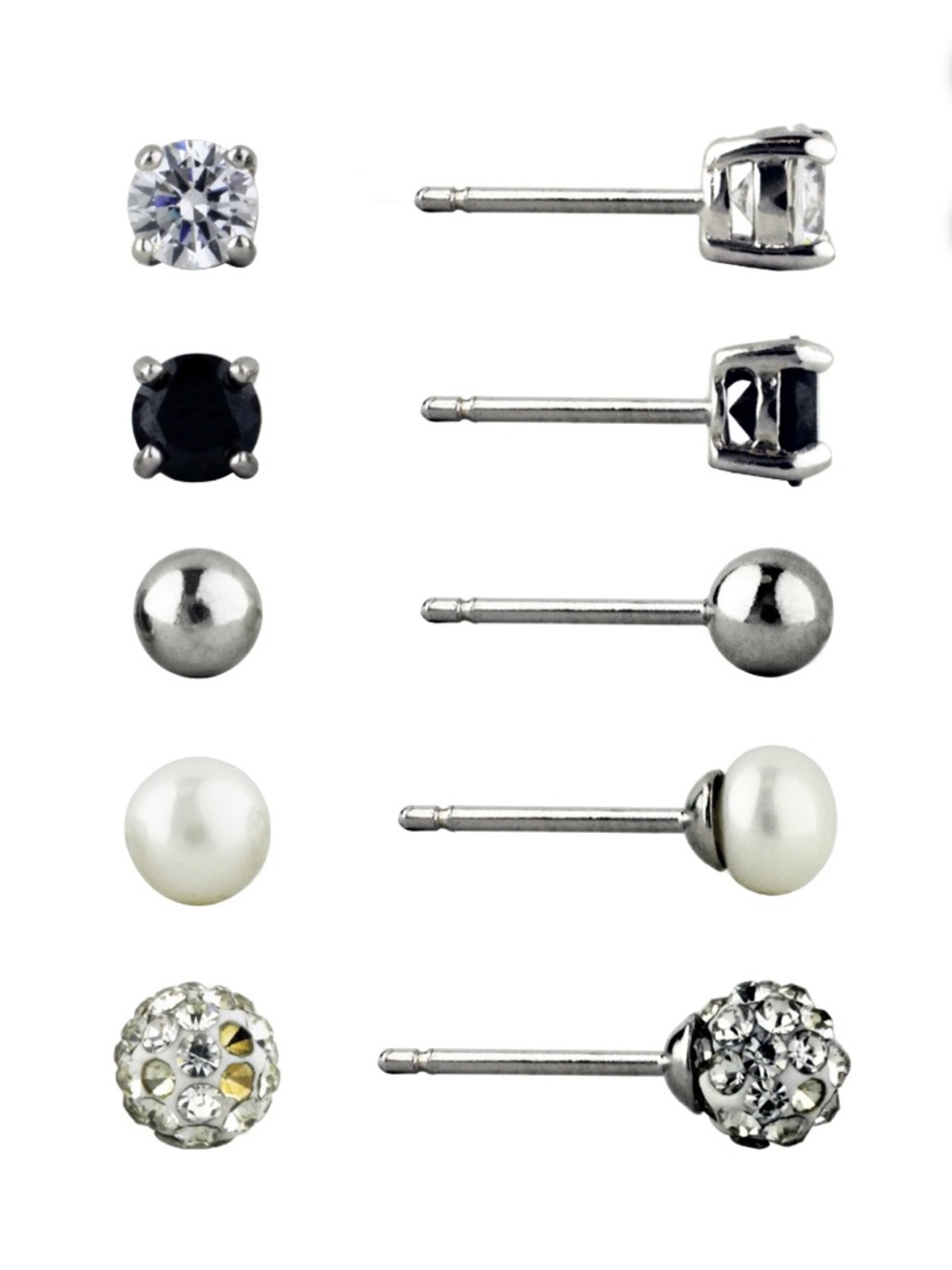 Brilliance Fine Jewelry Simulated Diamond 5 Pair Multi Stone Set